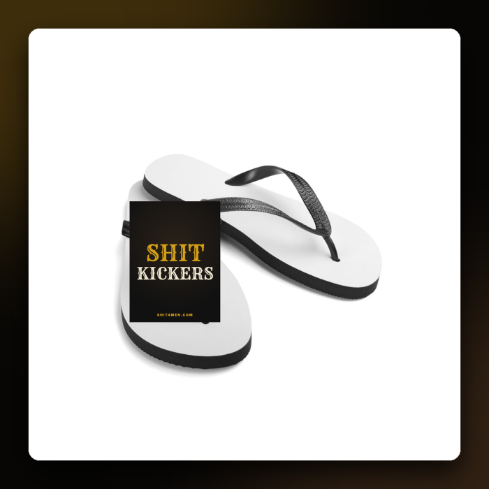 Shit Kickers Flip-Flops — product mockup