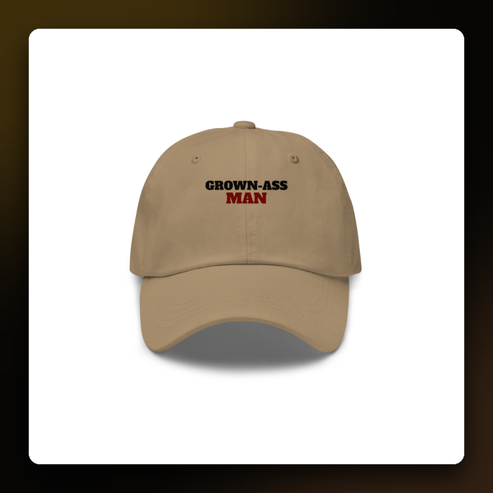 Grown-Ass Man Dad Hat — product mockup
