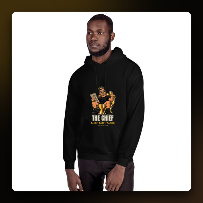 The Chief on the Throne Hoodie — product mockup