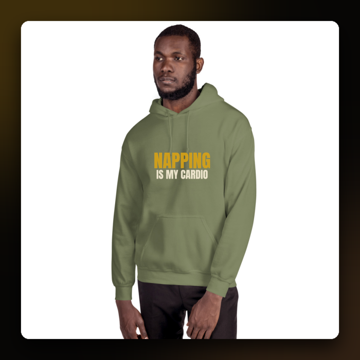 Napping Is My Cardio Hoodie — product mockup