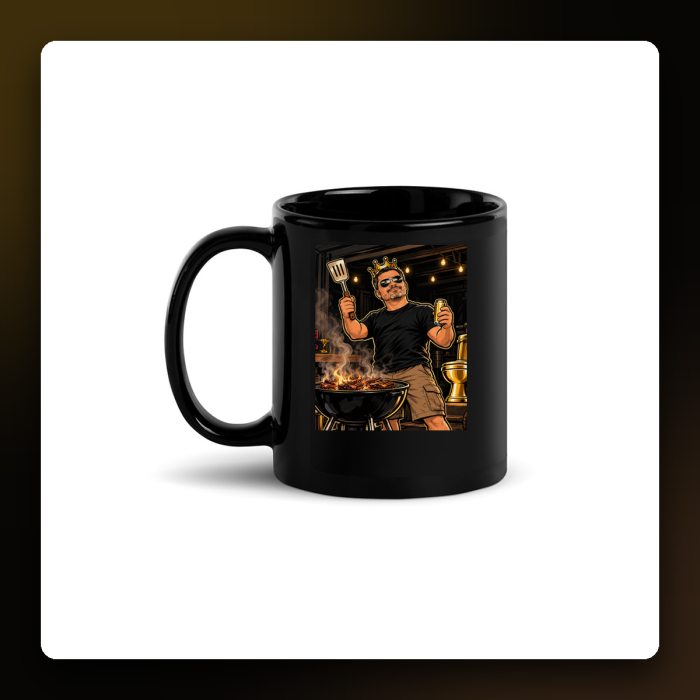 King of the Grill Wraparound Mug — product mockup