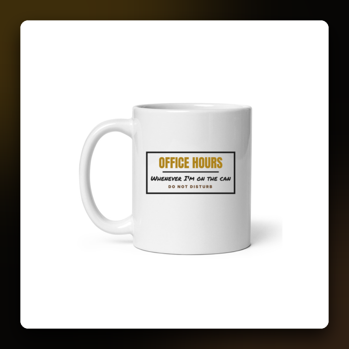 Office Hours: On the Can Mug — product mockup