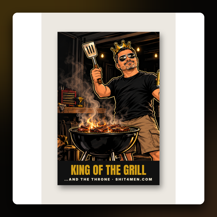 King of the Grill Poster — product mockup