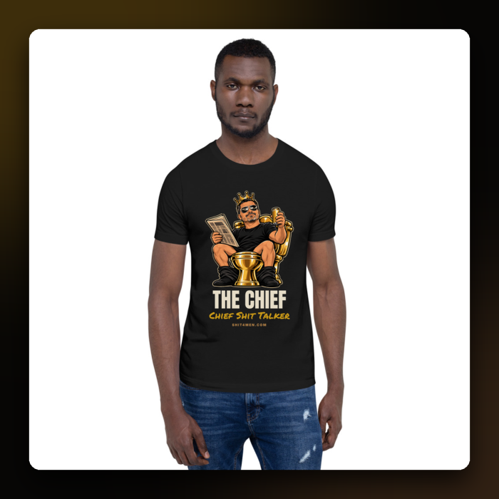 The Chief Tee — Chief Shit Talker — product mockup